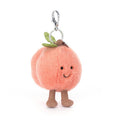 Jellycat Soft Plush Amuseables Peach Bag Charm