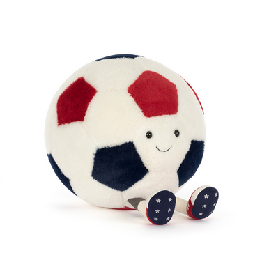 Jellycat Soft Plush Amuseables USA Soccer Ball
