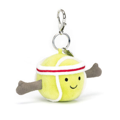Jellycat Soft Plush Amuseables Sports Tennis Bag Charm
