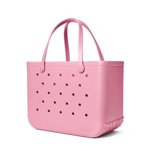 Large Washable Tote Bag Blowing Pink Bubbles for Weekend Carry